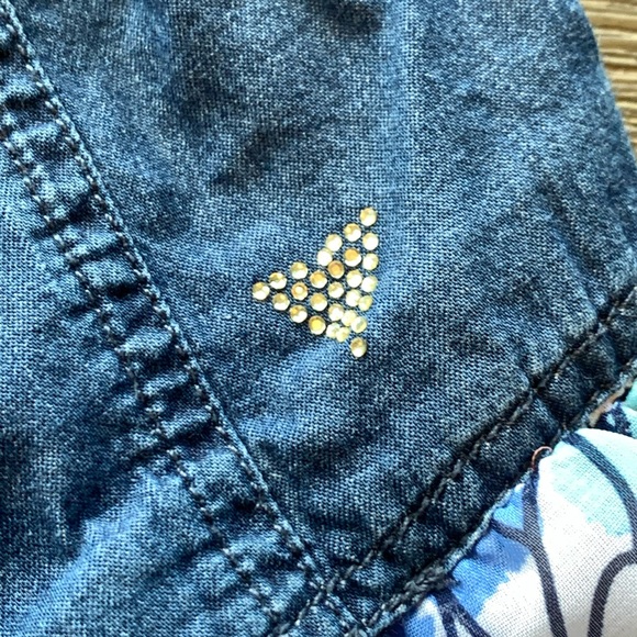 Girls Guess Denim with Flowy Bottom Dress - Picture 4 of 7